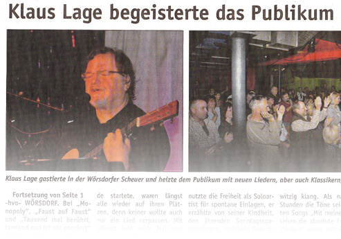 2009 12 02 REV Klaus Lage begeisterte das Publikum der Woersdorfer Scheuer preview